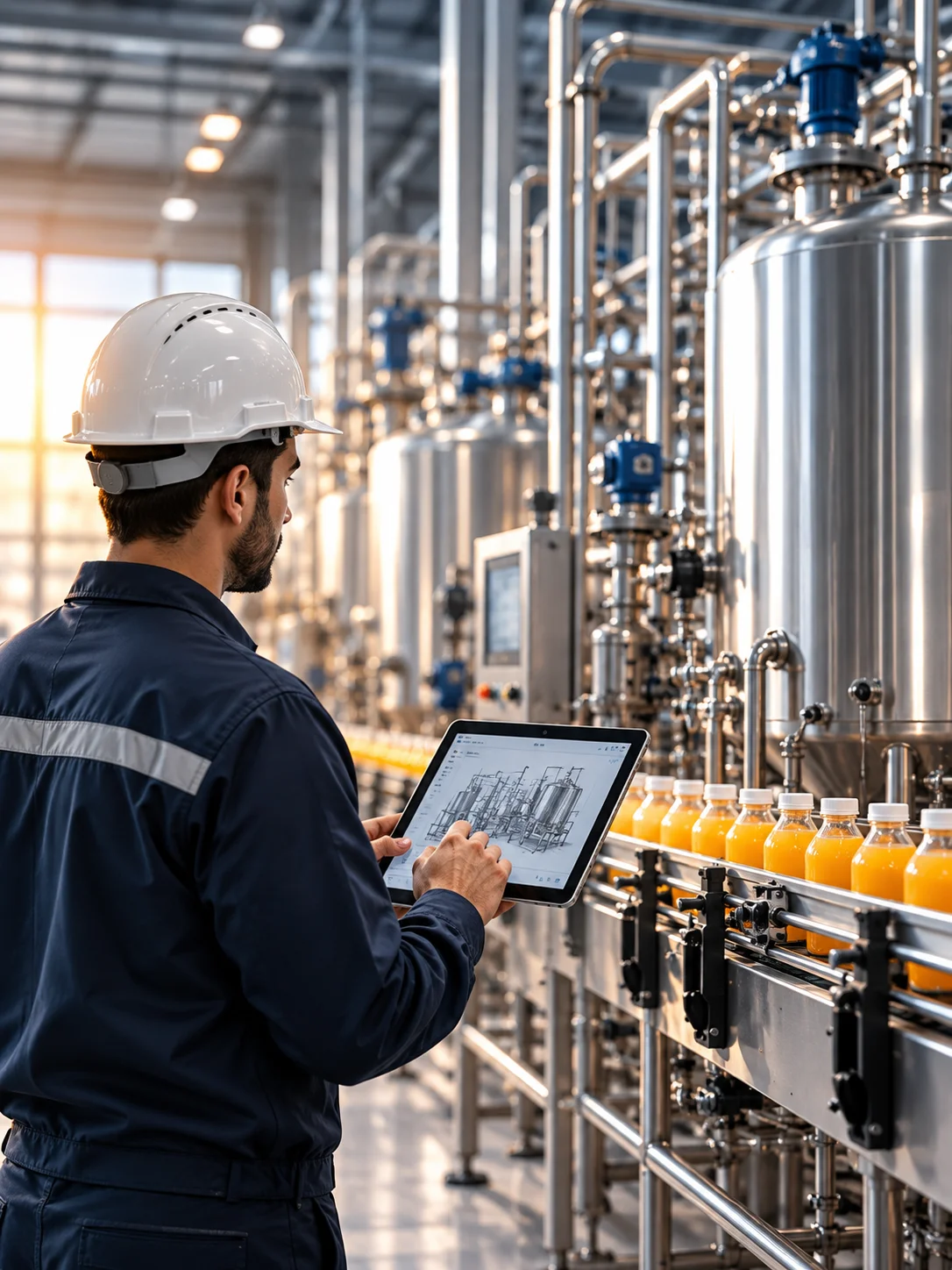 Beverage Plant Inspection in Action