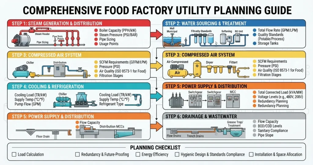 Food Factory Utilities: What a Plant Needs and How to Plan