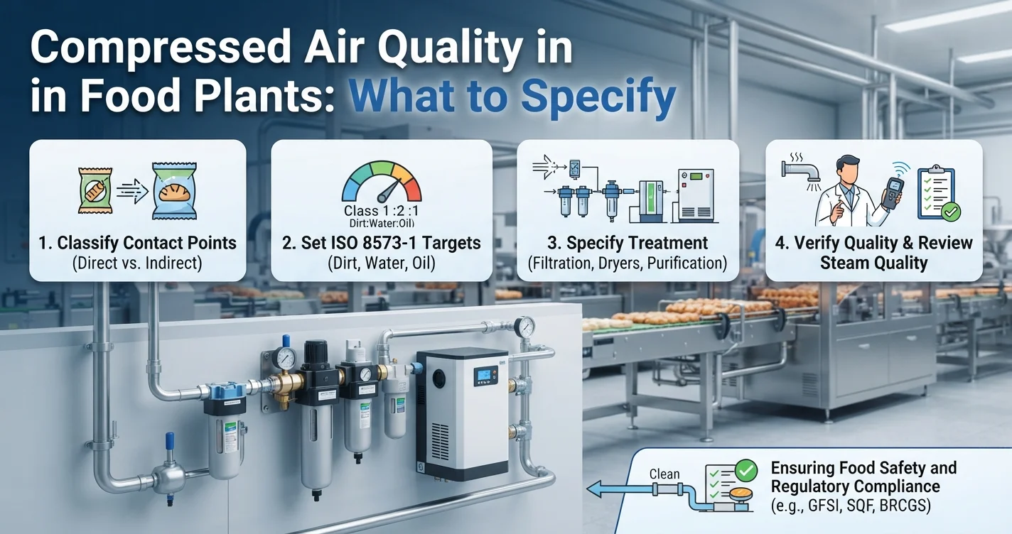 Compressed Air Quality in Food Plants: What to Specify