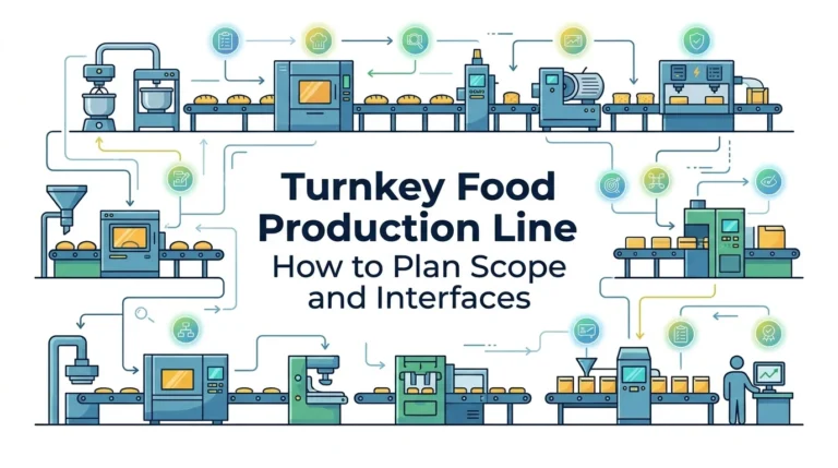 Turnkey Food Production Line: How to Plan Scope and Interfaces