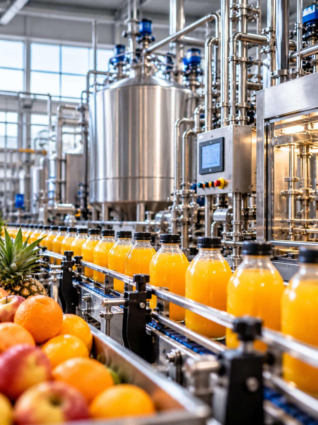 Industrial Juice Bottling Line